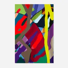 Kaws, Untitled (from the Tension portfolio), 2019, screenprint in colors on Saunders Waterford