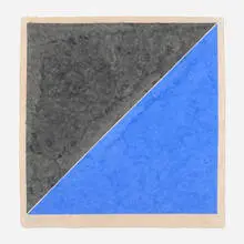 Ellsworth Kelly, Colored Paper Image XV (Dark Gray and Blue), 1976, colored and pressed paper pulp