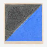 Ellsworth Kelly, Colored Paper Image XV (Dark Gray and Blue), 1976, colored and pressed paper pulp