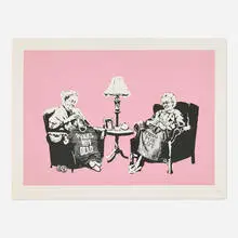 Banksy, Grannies, 2006, screenprint in colors on Arches 88