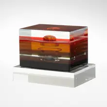 Tom Patti, Asahi Lumina with Clear, 1991, fused glass, hand-ground and polished