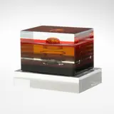 Tom Patti, Asahi Lumina with Clear, 1991, fused glass, hand-ground and polished