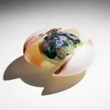 Richard Ritter, Floral Core, 2002, blown glass with murrine and canes, cast and sandblasted glass