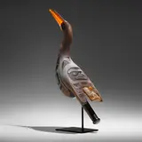Preston Singletary, Loon Rattle, 2013, blown and sand-carved glass