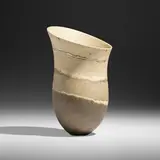 Jennifer Lee, Asymmetric banded, dark base, tilted rim