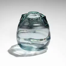 Tom Patti, Untitled (from the Banded series), 1977, fused glass, hand-ground and polished