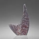 Michael Behrens, Seaforms 131, 2014, kiln-cast glass, powder overlay on optical glass, melted, grinded and polished