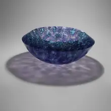 Small Bowl Vitrucell B039 by Zdeněk Lhotský, 2022, cast glass, Vitrucell technology, sold May 2023