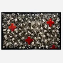 Tim Tate, Ukraine Healing, 2023, glass and steel