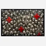 Tim Tate, Ukraine Healing, 2023, glass and steel