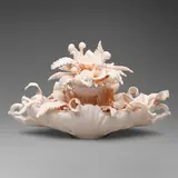 Amber Cowan, Gondola and Sherbert in Shell, 2023, flame-worked elements and antique glass