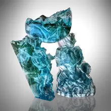 Petr Stacho, Water Elevation, 2019, kiln-cast uranium glass