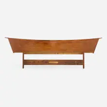 Origins king-size headboard, model 0220W by George Nakashima, 1959, American black walnut, sold Sep 2025