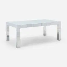 Cityscape dining table, model PE 209 by Paul Evans, c. 1975, chrome-plated steel, sold Sep 2025