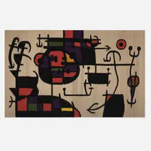 Joan Miró, Tapestry, c. 1966, hand-woven wool