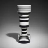 Ettore Sottsass, Vase from the Hollywood Collection, glazed earthenware