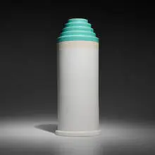 Vase by Ettore Sottsass, glazed earthenware, sold Sep 2025
