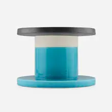 Spool vase by Ettore Sottsass, c. 1962, glazed earthenware, sold Sep 2025
