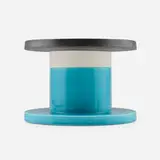 Ettore Sottsass, Spool vase, c. 1962, glazed earthenware