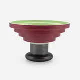 Ettore Sottsass, Alzata centerpiece, glazed earthenware