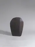 Michael Croissant, Kopf, 1990, Bronze mit braunschwarzer Patina, geschweißt
