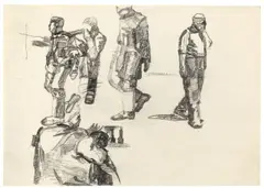 Ohne Titel by Eugen Schönebeck, 1973, Bleistift auf Papier, sold Nov 2013