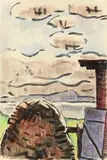 Karl Schmidt-Rottluff, Heuschober vor dem Revekol am Lebasee
