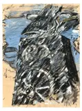 Markus Lüpertz, Ohne Titel, Um 1974, Gouache, Kreide und Bleistift auf chamoisfarbenem Papier