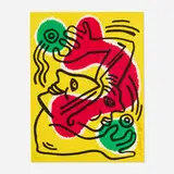 Keith Haring, International Volunteer Day, 1988, lithograph in colors