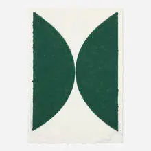 Ellsworth Kelly, Colored Paper Image II (Dark Green Curves), 1976, colored and pressed paper pulp