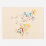 Willem de Kooning, Composition for Lisa, 1984, lithograph in colors