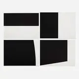 Ellsworth Kelly, Four works from Un coup de dés jamais n'abolira le hasard (by Stéphane Mallarmé)