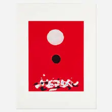 Adolph Gottlieb, Crimson Ground, 1972, screenprint in colors