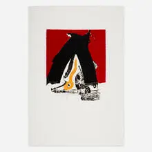 Robert Motherwell, Untitled (from the Basque suite), 1971, lithograph in colors on J.B. Green