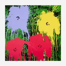 Thierry Guetta, Flowarh$, 2021, screenprint in colors
