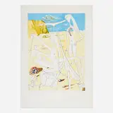 Salvador Dalí, Infraterrestrials Adored by Dalí at the Age of Five (from the Conquest of Cosmos portfolio), 1974, etching with pochoir in colors and embossing on BFK Rives