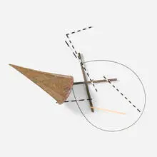 Eugene Sturman, Untitled (wall sculpture), c. 1980, steel, enameled steel, copper