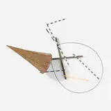 Eugene Sturman, Untitled (wall sculpture), c. 1980, steel, enameled steel, copper