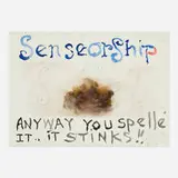 William T. Wiley, Senseorship, 1992, watercolor and graphite on paper
