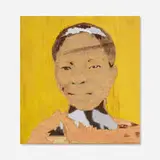 Aimé Mpane, Ici on Créve #33, 2008, acrylic and mixed media on carved wood panel