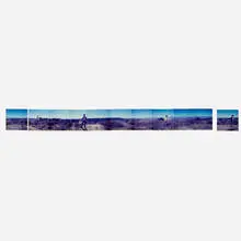 Mel Roberts, Skip Weldon X4 Los Angeles Panorama from Mulholland Drive, C-print collage on board