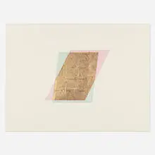 Channa Horwitz, Rhythm of Lines 1-4, 1988, casein and 24k gold leaf on Mylar
