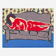 James Brown, Tuesday Afternoon (Red Work), c.1975, screenprint in colors