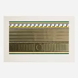 Roy Lichtenstein, Entablature III (from the Entablature series), 1976, screenprint in colors and collage with embossing on BFK Rives