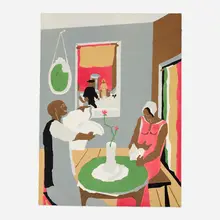 Jacob Lawrence, Aspirations, 1988, lithograph in colors on Arches
