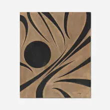 Luis Martínez Pedro, Untitled, c. 1960, mixed media on paper laid to board