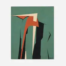 José Mijares, Concreto, c. 1960, acrylic on canvas laid to board