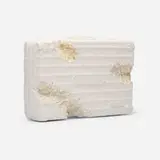 Daniel Arsham, Eroded Attaché, 2019, plaster, crushed glass, aluminum