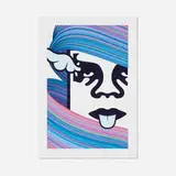 Obey Unity by D*Face X Kai & Sunny X Shepard Fairey, 2021, screenprint in colors with marker and gel pen, offered Mar 2026