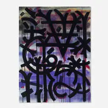 RETNA, Untitled, acrylic and spray paint on canvas